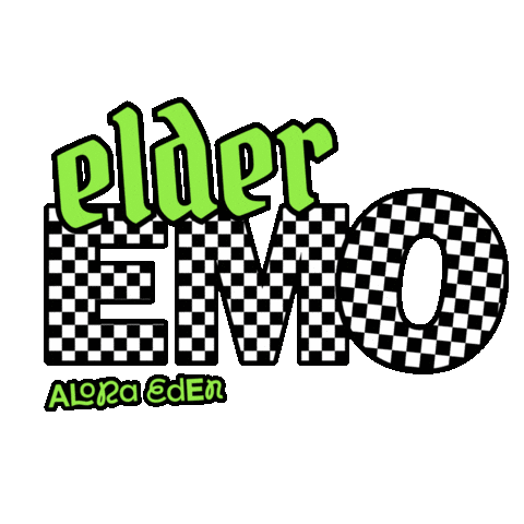 Emo Lime Green Sticker by Shop Alora Eden