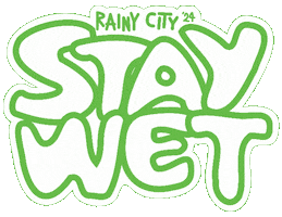 Stay Wet Roller Derby Sticker by Rainy City Roller Derby