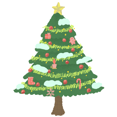 Happy Christmas Tree Sticker by yobegrafika