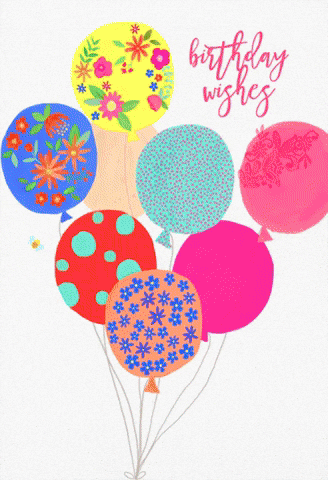 Happy Birthday Balloon GIF by Greetings Island