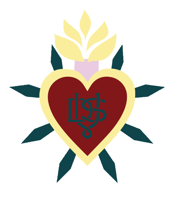 Sacred Heart Sticker by Disaya
