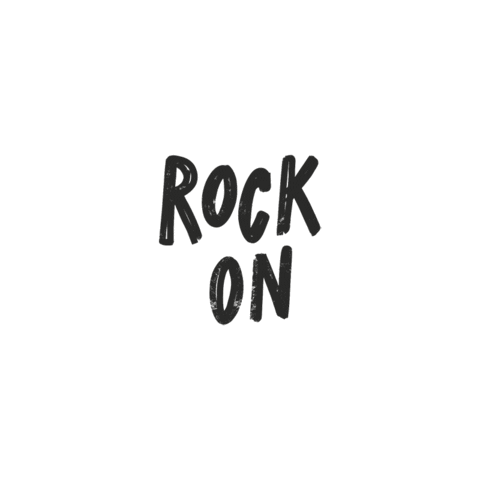 Rock On Party Sticker by Urban Emotions