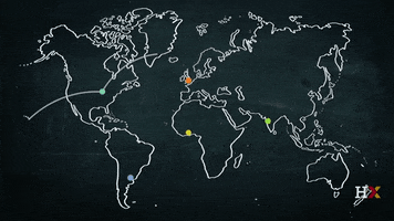 world map GIF by Harvard University