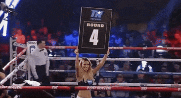 ring girl GIF by Top Rank Boxing