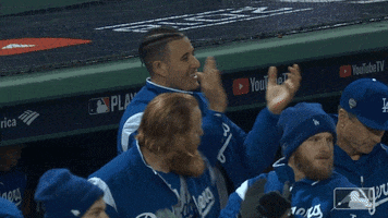 Los Angeles Dodgers Applause GIF by MLB