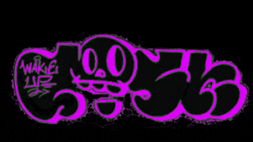 Wakeupyourdreams neon skull graffiti wakeup GIF