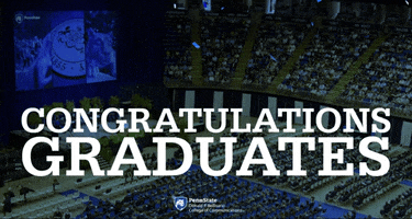 Congratulations Graduation GIF by Donald P. Bellisario College of Communications