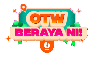 On My Way Eid Sticker by U Mobile