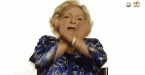 betty white dab GIF