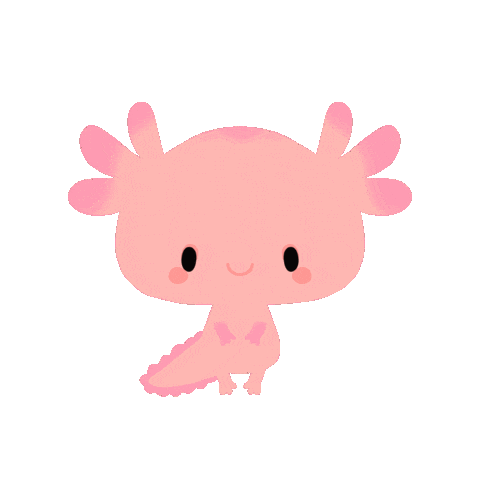 Axolotl Sticker by Elen Lescoat