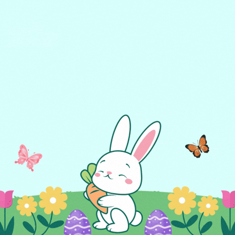 Cutebunny Eastergif GIF by sendwishonline.com
