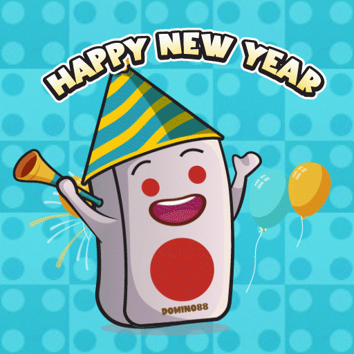 Happy New Year Party GIF by Domino88 Official