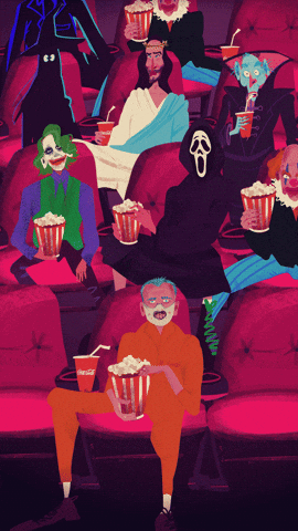 Halloween Popcorn GIF by Gelyane