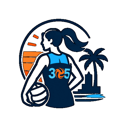 305 Volleyball Miami Sticker by 305VBC