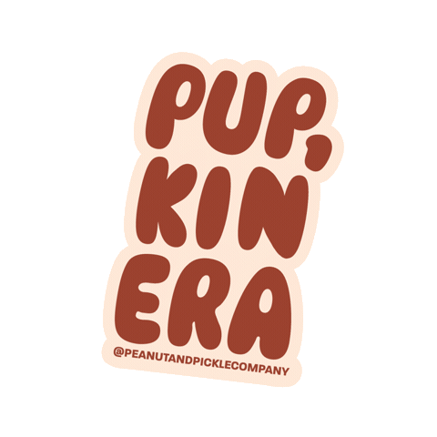 Pumpkin Spice Autumn Sticker by Peanut and Pickle