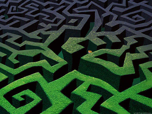 alice in wonderland maze GIF