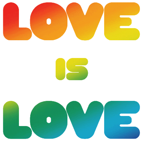 Love Is Love Pride Sticker by Peoples Jewellers