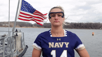Womens Lacrosse Captain GIF by Navy Athletics
