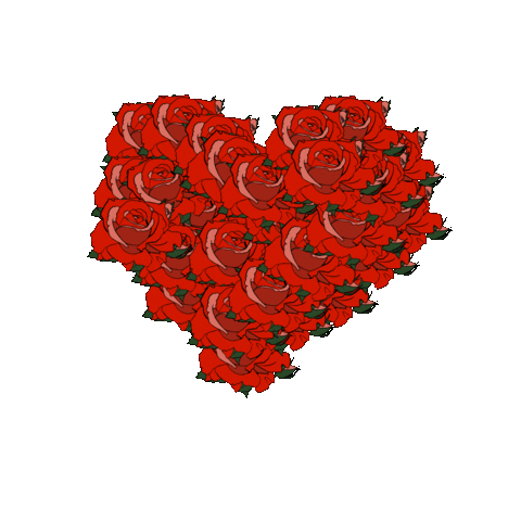 Valentines Roses Sticker