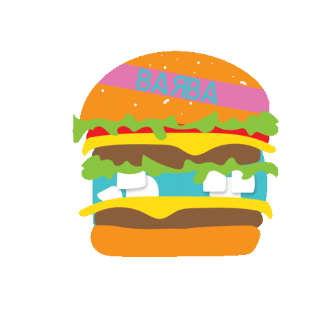 Burger Barba Sticker by oathere