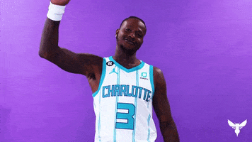 Waving Terry Rozier GIF by Charlotte Hornets