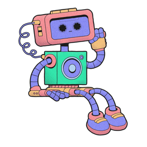 Music Producer Robot Sticker