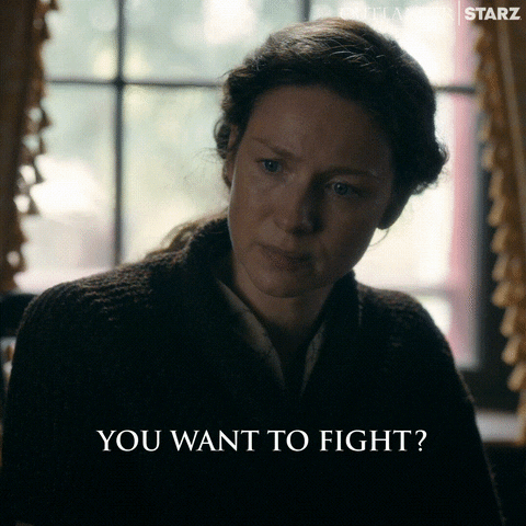 You Want To Fight Lets Go GIF by Outlander