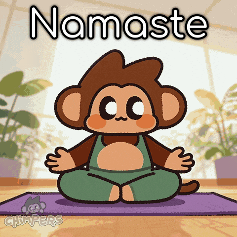 Relaxed Inner Peace GIF by Chimpers