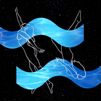 outer space swimming GIF by ptrzykd