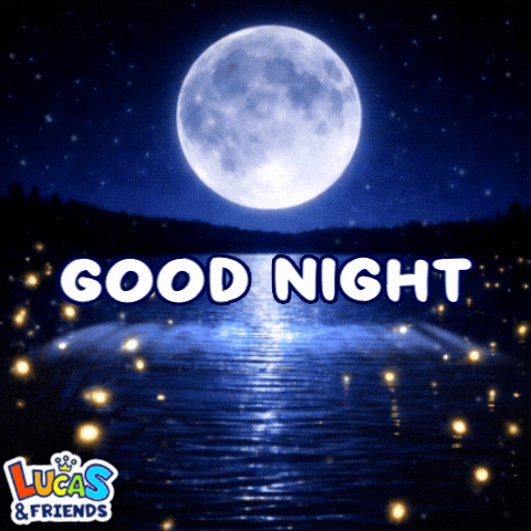 Good Night GIF by Lucas and Friends by RV AppStudios