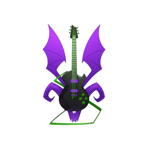 Rock Guitar Sticker by NeliMusic