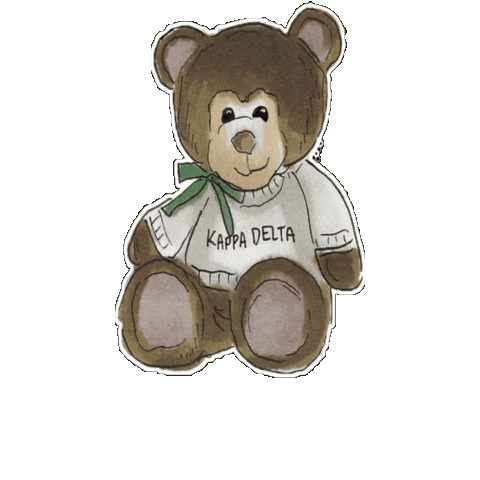 Teddy Bear Sticker by Kappa Delta