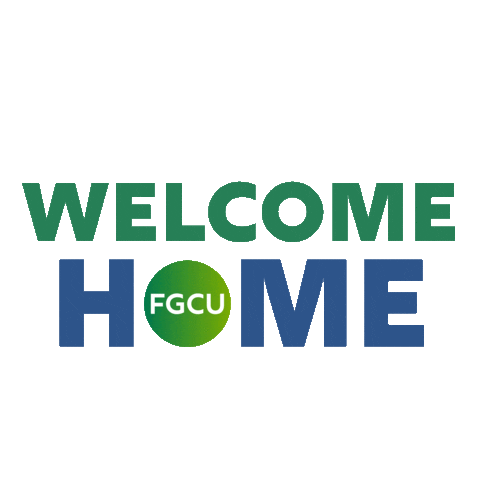 Welcome Home Sticker by FGCU Housing