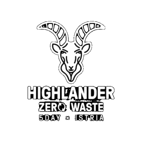 Zero Waste Highlander Sticker by HIGHLANDERAdventure