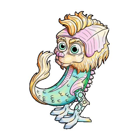 Monster Sticker by Klama Bang