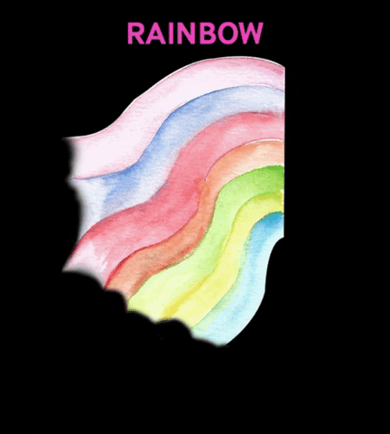 creartraffy rainbow colour watercolour arcobaleno GIF