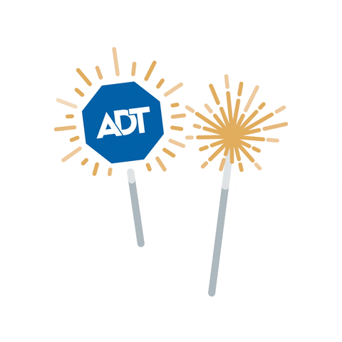 Fireworks Sparkler GIF by ADT Security