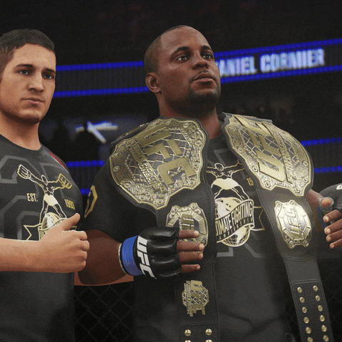 daniel cormier celebration GIF by EA SPORTS UFC