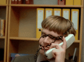 Bored Phone Call GIF by Sticos Oppslag