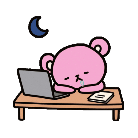 Tired Good Night Sticker