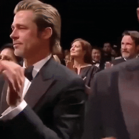 Brad Pitt Oscars GIF