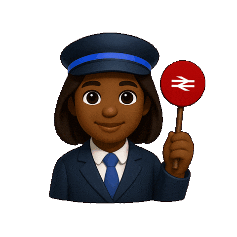 Train Conductor Sticker by Department for Transport
