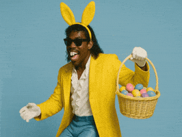 Easter Eggs Bunny GIF by Jukebox Saints