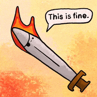 This Is Fine Game Of Thrones GIF by Kev Lavery