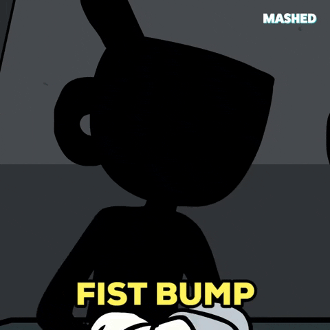 Best Friends Fist Bump GIF by Mashed