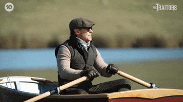 Rodger Corser Rowing GIF by The Traitors Australia