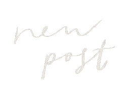 New Post Calligraphy Sticker