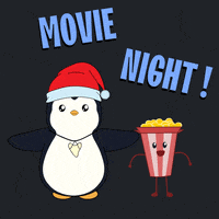 Date Night Popcorn GIF by Pudgy Penguins