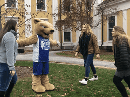 group hug lion GIF by Wheaton College (MA)