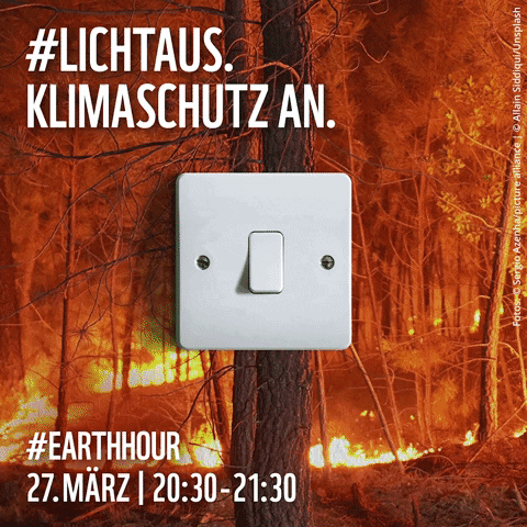 Earth Hour GIF by WWF Deutschland